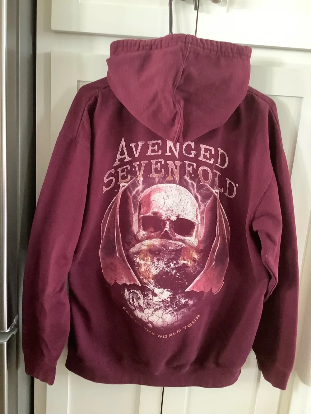 AVENGED SEVENFOLD Men's Maroon Med.Hoodie Sweatshirt